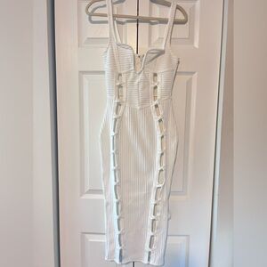 Sexy White Cut-Out Dress